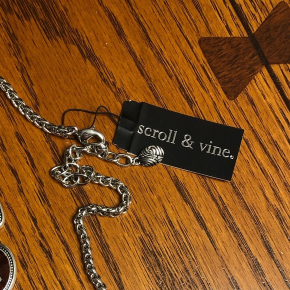 Scroll & Vine Jewelry Scroll Vine Reversible Necklace Bracelet Set